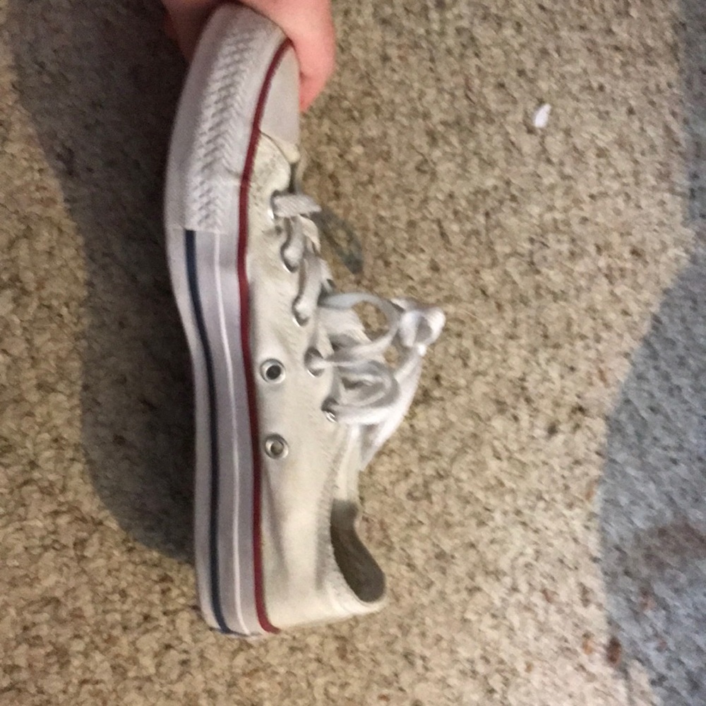 All white Converses - Picture 3 of 7